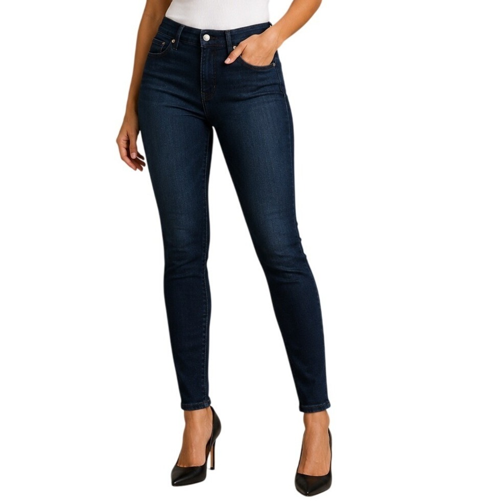 Good American Dark Indigo Blue Good Legs Skinny High Rise Jeans Women's 12/31